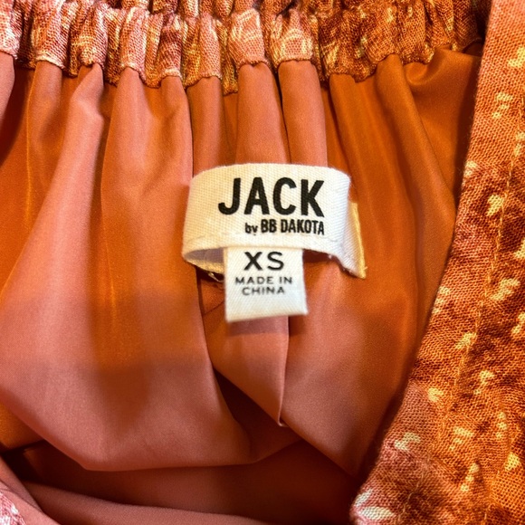 Jack BB Dakota Steve Madden Logan Dress Rosette Pink Spaghetti Strap Tiered XS - Picture 7 of 8